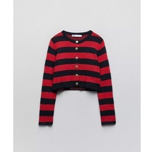 Zara Cardigan Sweater Gold Buttons Size Small Excellent Condition